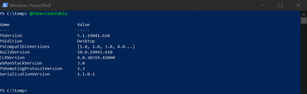 How To Check Your Current PowerShell Version | ServerNinjas